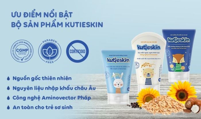 Kem dưỡng da nhẹ nhàng cho bé Kutieskin 30g