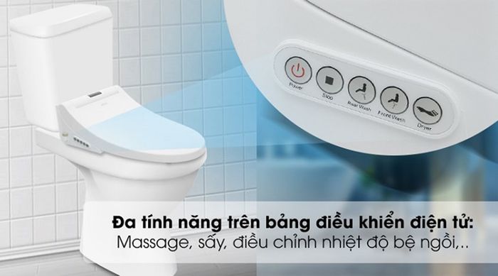 Nắp rửa bồn cầu điện tử washlet