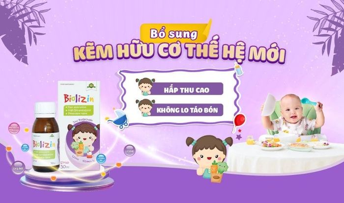 Tìm hiểu về kẽm hữu cơ và các sản phẩm phù hợp cho bé