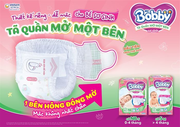 Thiết kế mở một bên hông giúp việc thay tã trở nên dễ dàng hơn