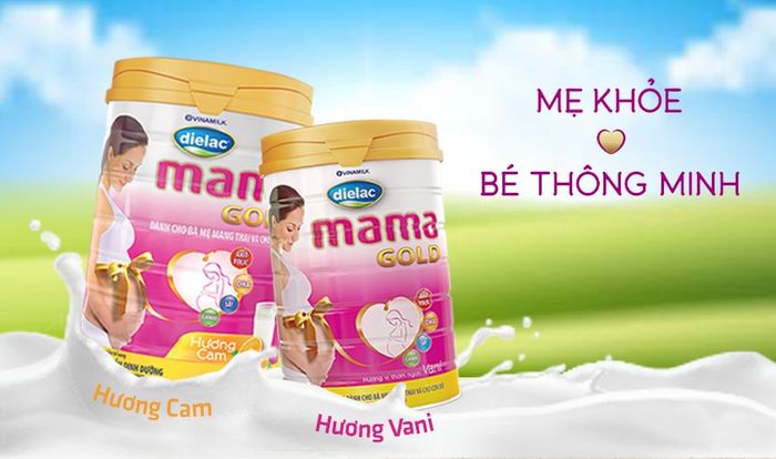 Sữa bầu Dielac Mama Gold có 2 loại vị