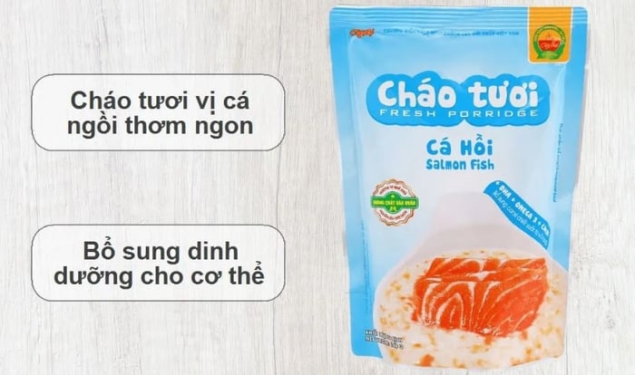 Cháo tươi Cây Thị vị cá hồi rong biển gói 240g (từ 7 tháng)