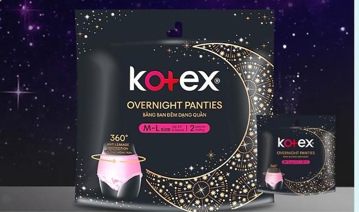 Băng vệ sinh dạng quần Kotex tăng cường khả năng thấm hút lên tới 2 lần