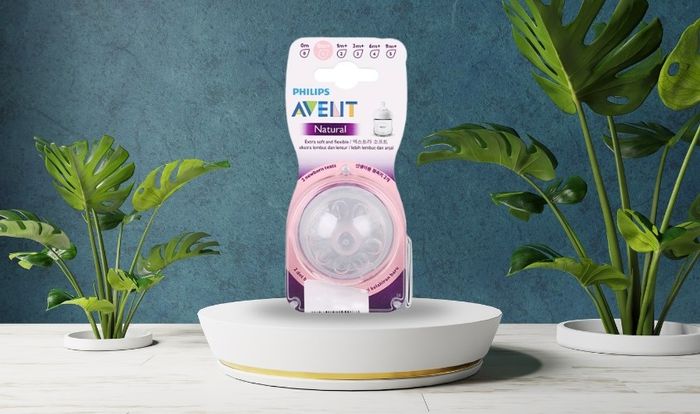 Bộ 2 núm ti Philips Avent SCF651/23 cổ rộng kích thước 1 (0 - 1 tháng)