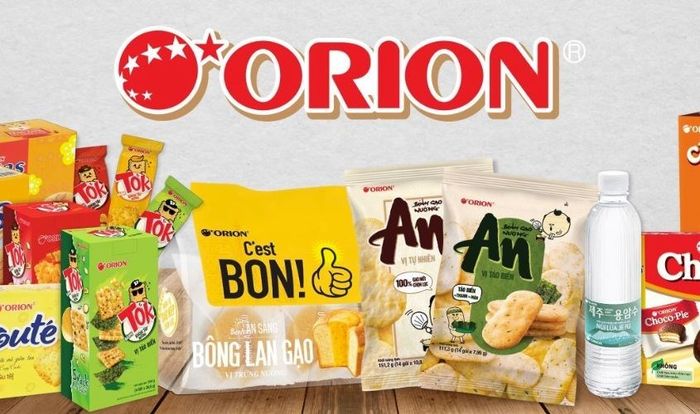 Orion là một thương hiệu nổi tiếng về bánh kẹo đến từ Hàn Quốc