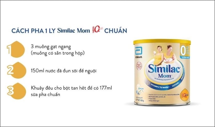 những điều cần lưu ý khi sử dụng sữa Similac mom