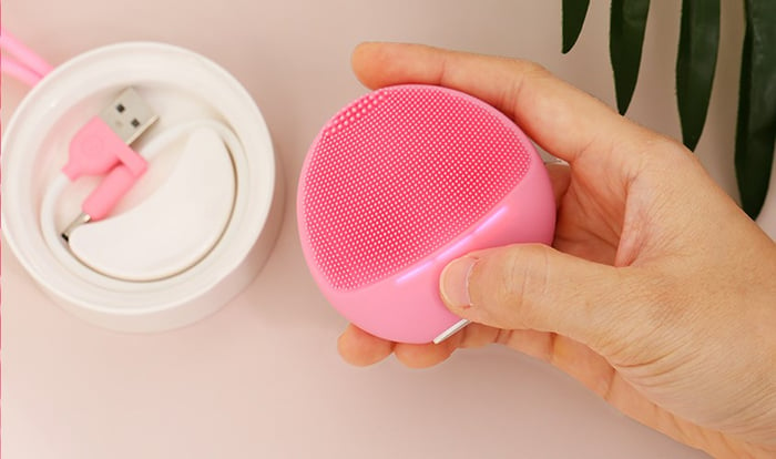 Máy rửa mặt và massage dành cho da nhạy cảm Halio Baby Pink