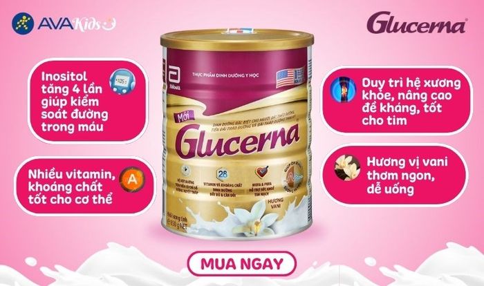 Sữa bột Abbott Glucerna hương vani 400g (dành cho người bệnh tiểu đường)