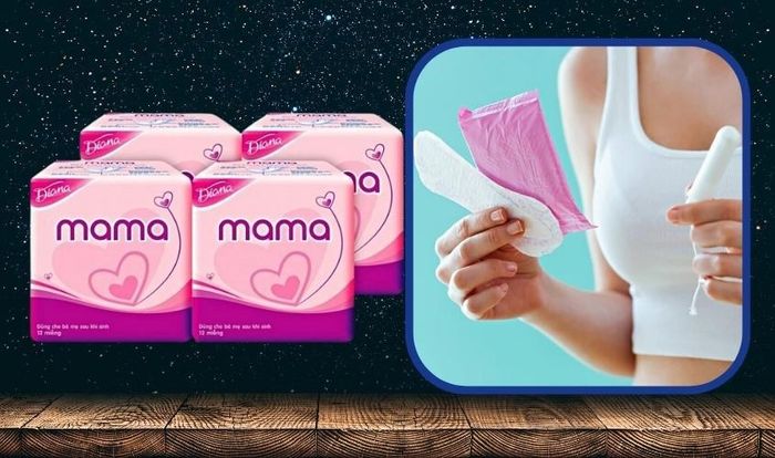 Băng vệ sinh ban ngày Diana Mama cho mẹ sau sinh không cánh 12 miếng