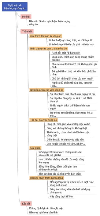 Bản tóm tắt về vấn đề sống ảo