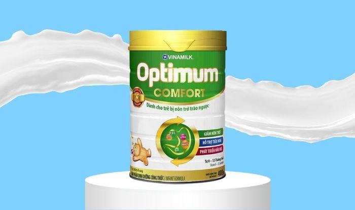 Sữa bột Optimum Comfort dành cho bé thường gặp tình trạng trào ngược