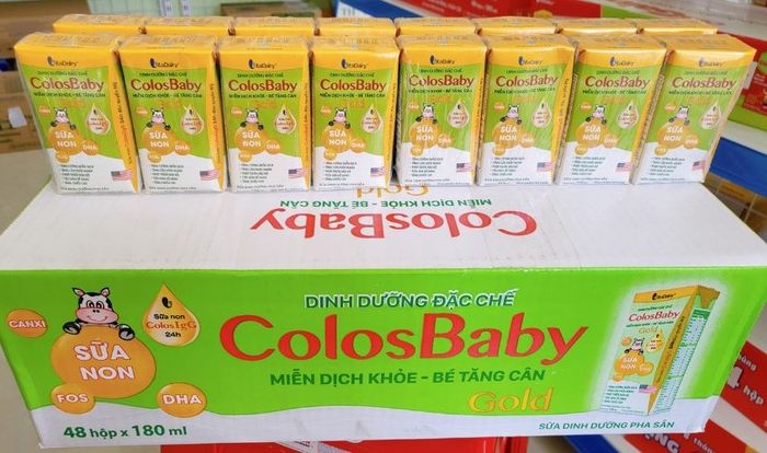 Thùng 48 hộp sữa pha sẵn ColosBaby Gold 180 ml (từ 1 tuổi)