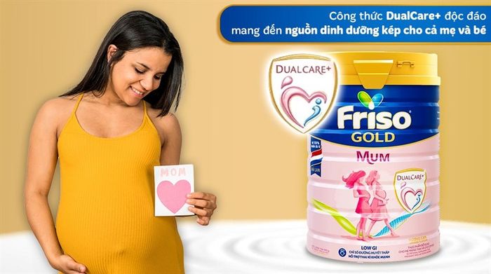 Sữa bầu Frisomum Gold hương cam 900g cung cấp dinh dưỡng cho cả mẹ và bé