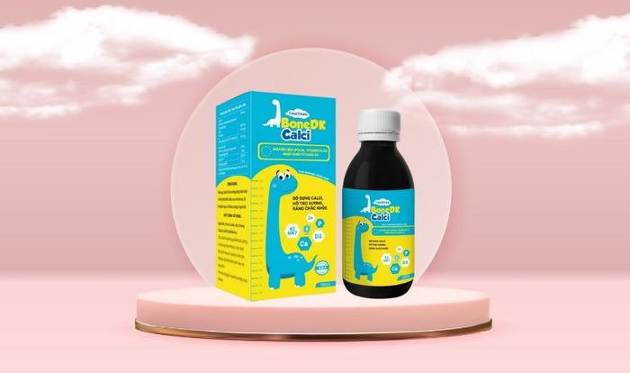 Siro Healthza BoneDK Calci hỗ trợ phát triển xương và răng 180 ml