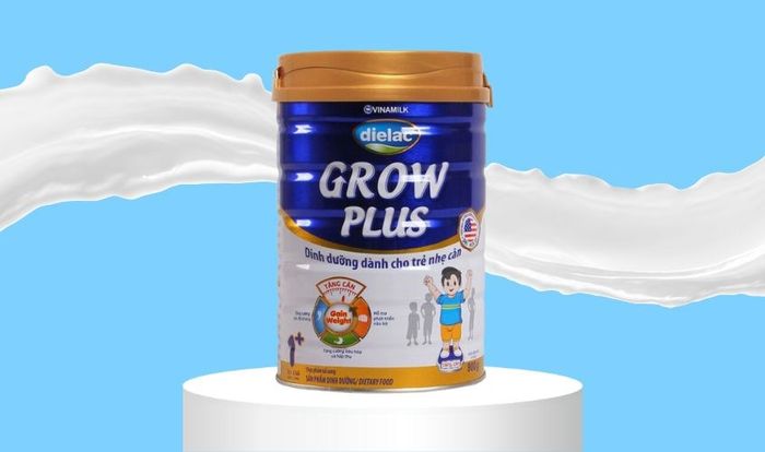 Sữa bột Dielac Grow Plus Xanh hỗ trợ tăng cân cho trẻ em thiếu cân