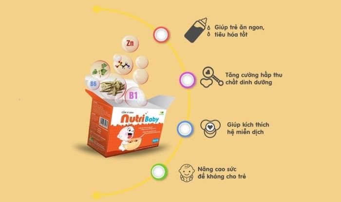 Cốm vi sinh giúp trẻ tăng cân NutriBaby