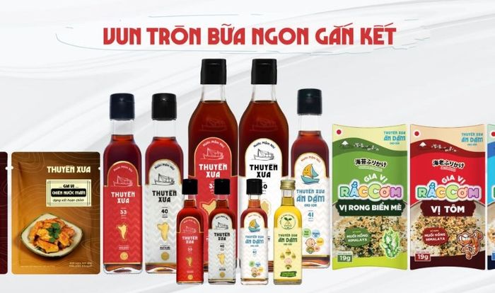 Thuyền Xưa là thương hiệu nổi tiếng về các loại gia vị ăn dặm cho bé