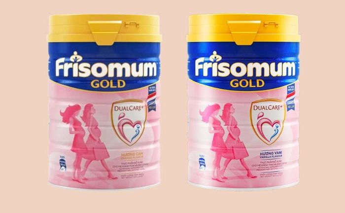 Frisomum Gold có 2 vị là hương cam và hương vani thơm ngon, dễ uống.