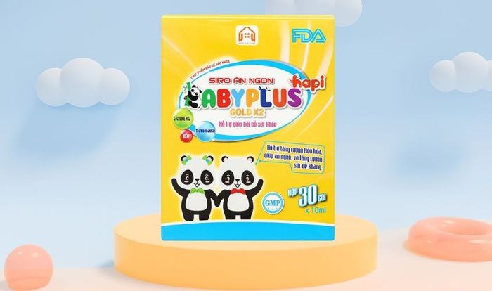 Siro ăn ngon Baby Plus Hapi Việt Nam, bổ sung dinh dưỡng, 30 gói (từ 6 tháng)