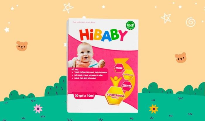 Siro Hồng Tâm Pharmacy HiBaby giúp bé thích hợp thức ăn 20 gói (từ 1 tuổi)