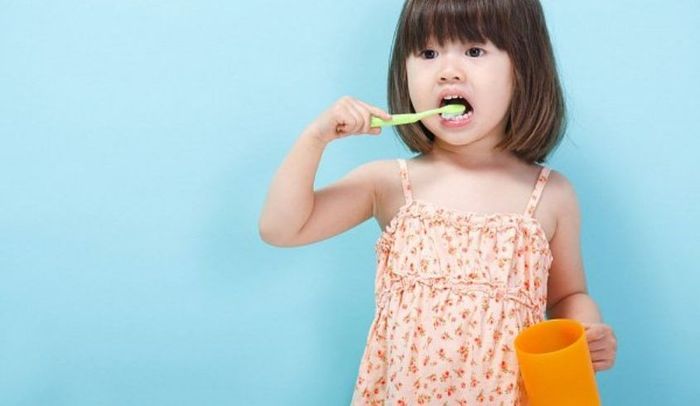 Các mẹ nên khuyến khích trẻ từ 2 tuổi trở lên sử dụng kem đánh răng và bàn chải đánh răng