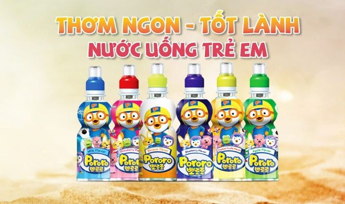 Nước uống Pororo phù hợp cho trẻ từ 3 tuổi trở lên