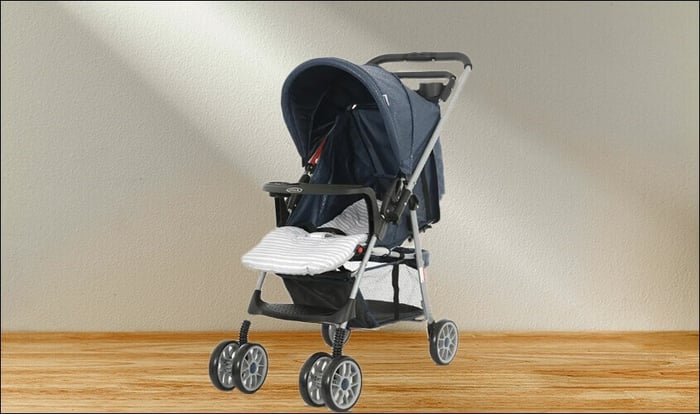 Xe đẩy cho bé Gluck Baby C8M (0 - 5 tuổi) - Màu xanh navy