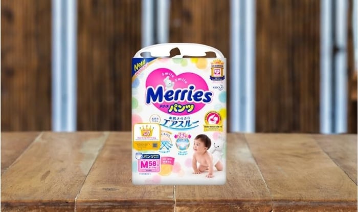 Tã quần Merries size M 58 miếng (6 - 11 kg)