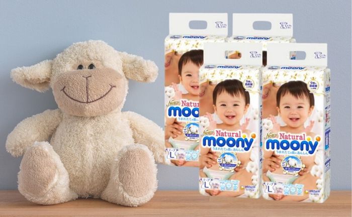 Tã dán Moony Natural size S 58 miếng (cho bé 4 - 8kg)