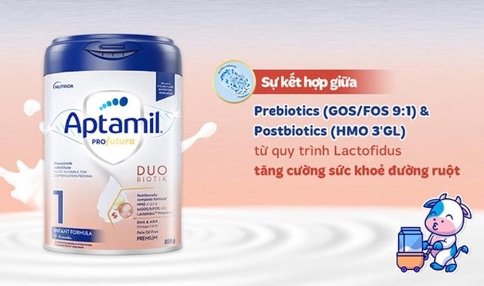 Sữa bột Aptamil Profutura Duobiotik số 1 800g (0 - 6 tháng)