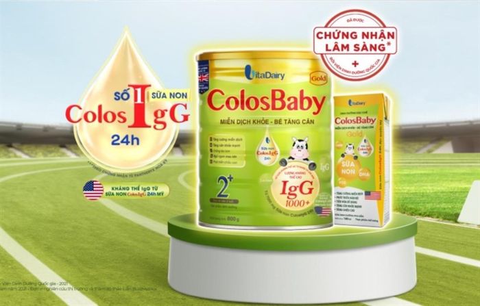 Colosbaby Bio Gold là sản phẩm sữa được nhắc đến.