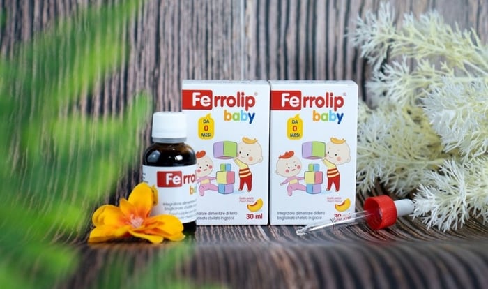 Siro Ferrolip Baby bổ sung sắt, hỗ trợ tạo hồng cầu 30 ml (từ 0 tháng)