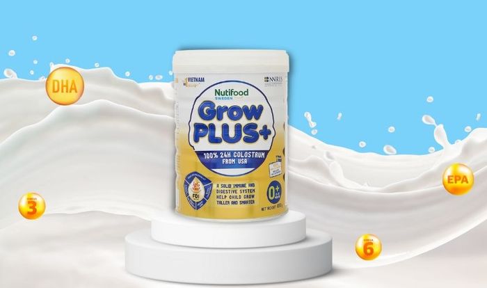 Sữa bột Nutifood GrowPLUS+ 850g (0 - 12 tháng)