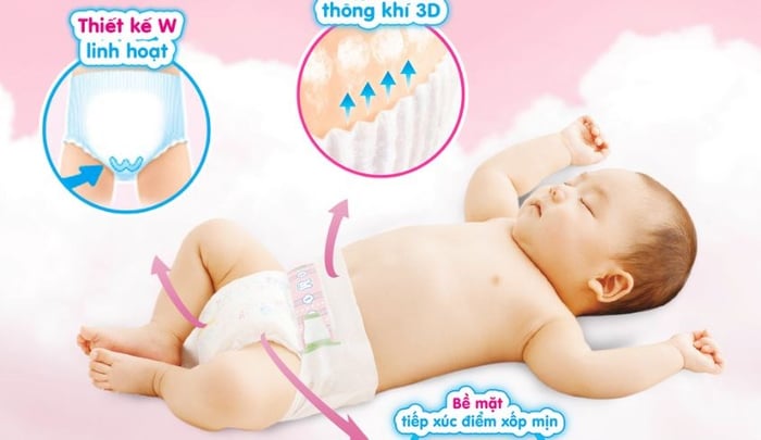 Tã dán Merries size NB 90 miếng (Dưới 5 kg)