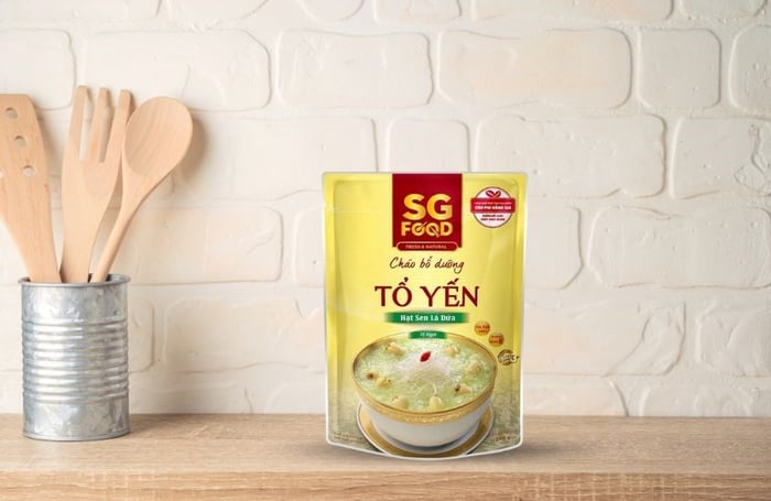 Cháo bổ dưỡng SG Food vị tổ yến, hạt sen và lá dứa