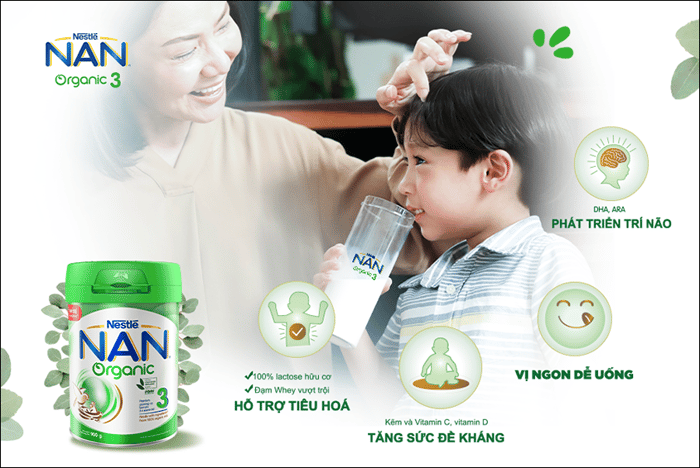 Sữa bột NAN Organic số 1 900g (0 - 6 tháng)