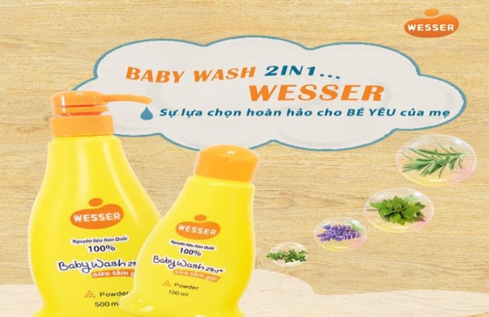 Sữa tắm gội Wesser - Lựa chọn hoàn hảo cho bé yêu của bạn