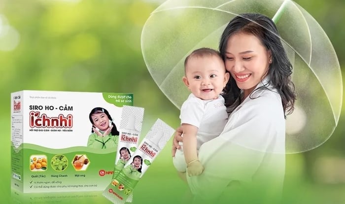 Siro Nam Dược Ích Nhi giảm ho, cảm và làm sạch đờm 30 gói (từ 0 tháng)