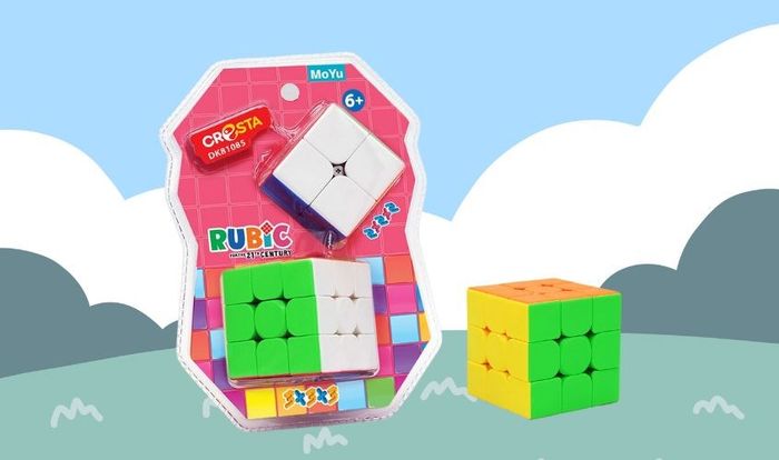 Rubik 3x3x3 kèm Rubik nhỏ 2x2x2 Duka DK81085