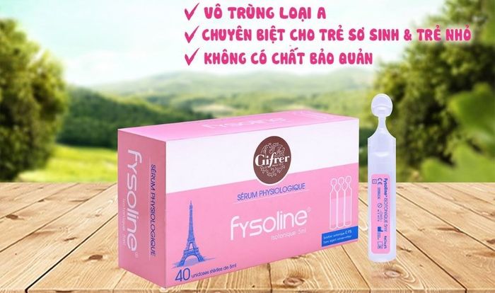 Nước muối sinh lý vệ sinh mắt mũi Fysoline 5 ml