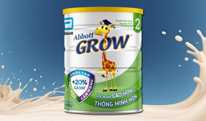 Sữa bột Abbott Grow số 2 vị vani 900g (6 - 12 tháng)