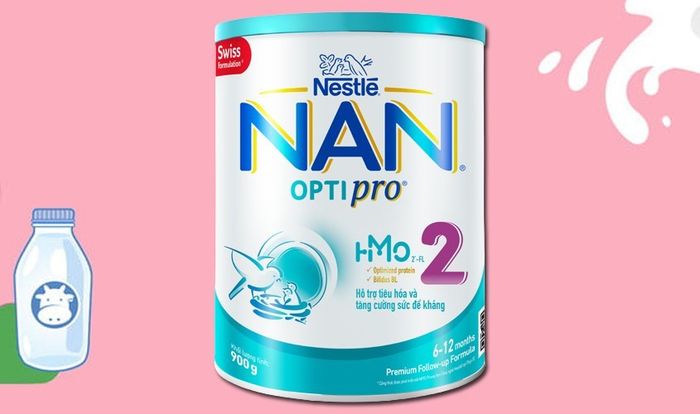 Sữa bột NAN Optipro số 2 900g (dành cho bé từ 6 - 12 tháng)