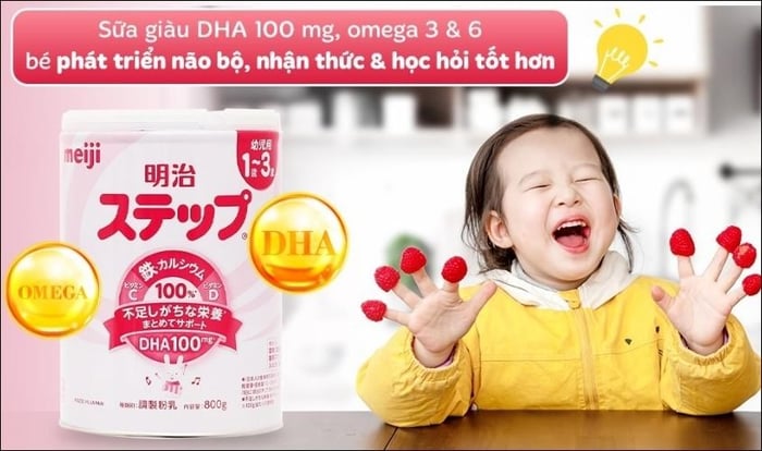 Sữa bột Meiji Step Milk dành cho trẻ từ 1 - 3 tuổi