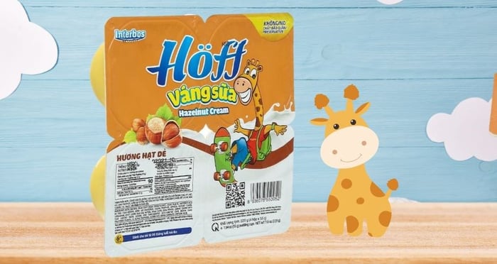 Lốc 4 hũ váng sữa Hoff vị hạt dẻ 55g