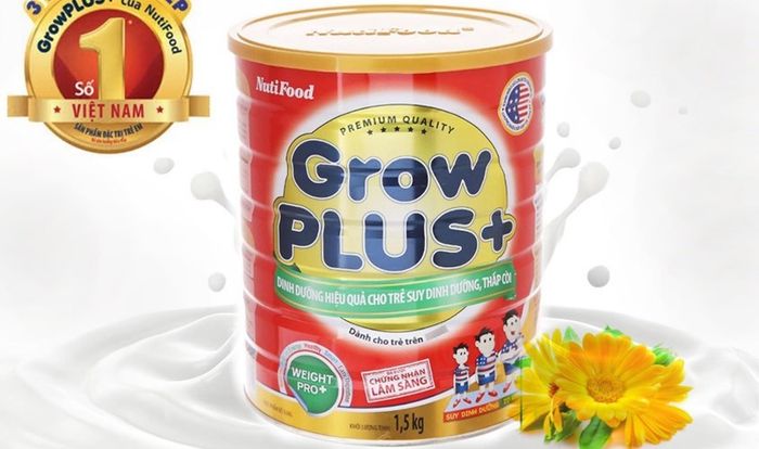 Sữa bột NutiFood GrowPLUS+ dung tích 1.5 kg (dành cho trẻ trên 1 tuổi)