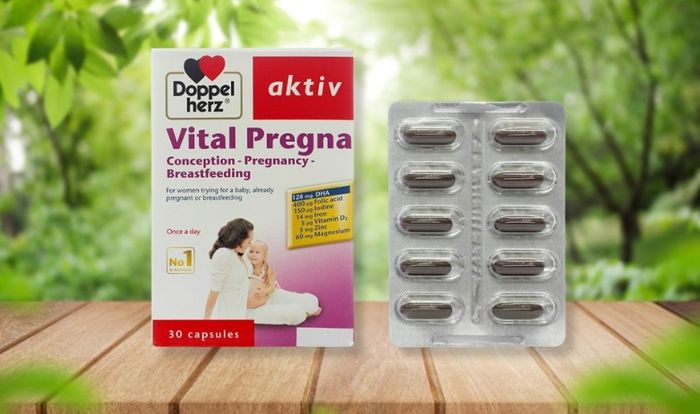 Viên uống Doppelherz Aktiv Vital Pregna bổ sung vitamin và khoáng chất 30 viên