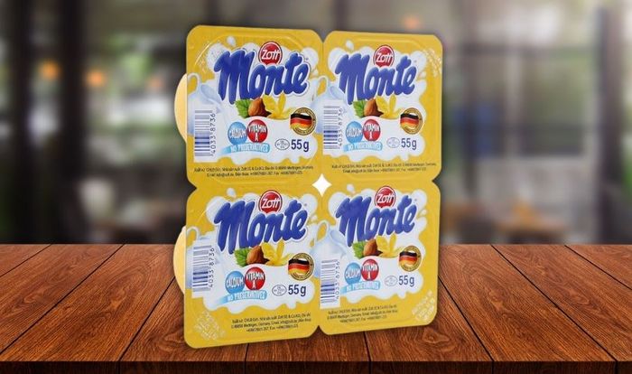 Lốc 4 hộp váng sữa Zott Monte vị vani 55g