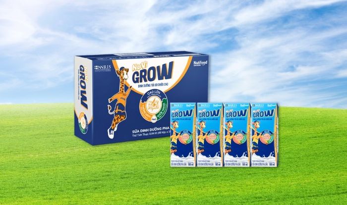 Thùng 48 hộp sữa pha sẵn Nutifood NuVi Grow 180 ml (dành cho bé từ 1 tuổi trở lên)