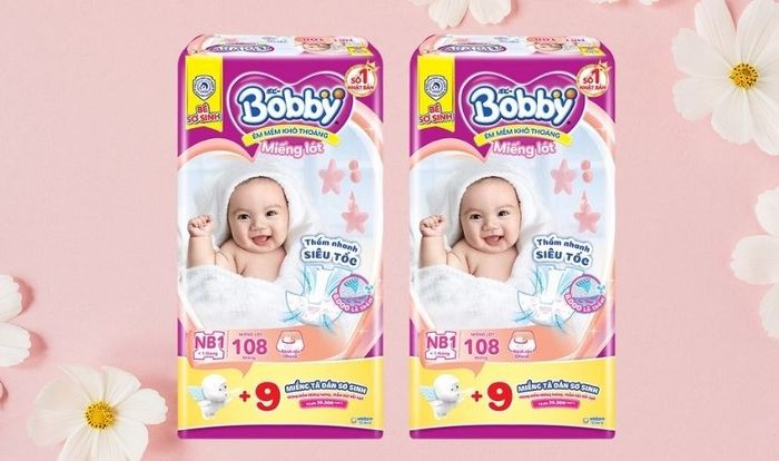 Tã lót Bobby size NB1 117 miếng (Dưới 1 tháng)