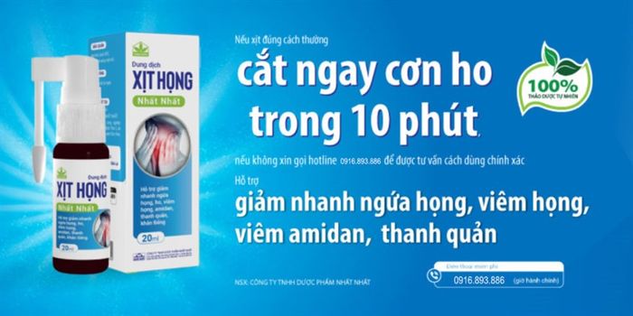 Xịt họng Nhất Nhất